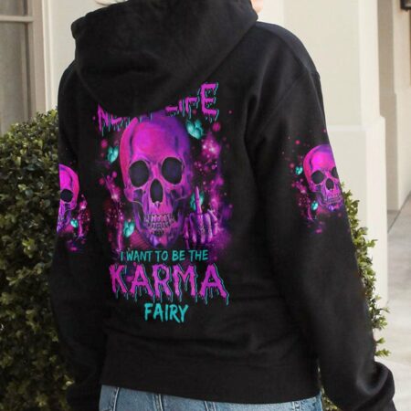 KARMA FAIRY PINK SKULL ALL OVER PRINT - TLTM2312221