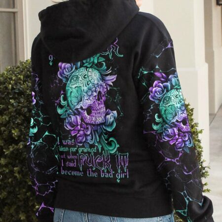 I BECOME THE BAD GIRL SKULL ALL OVER PRINT - TLTR0911221