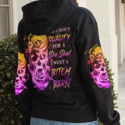I WANT A B BARN ROSE SKULL ALL OVER PRINT - YHHG0301233