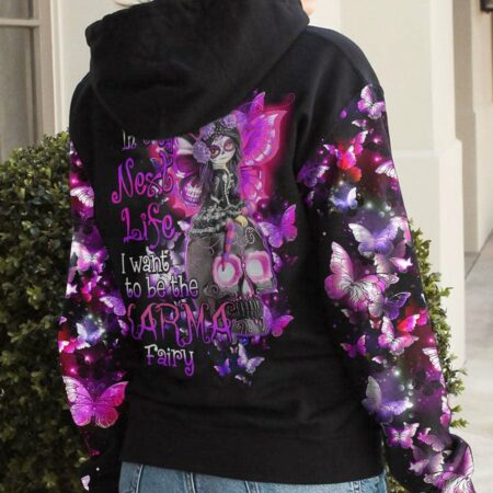 KARMA FAIRY SKULL PINK ALL OVER PRINT - TLTY1412224