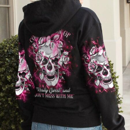DON'T MESS WITH ME FLOWER SKULL ALL OVER PRINT - TLTR2612224