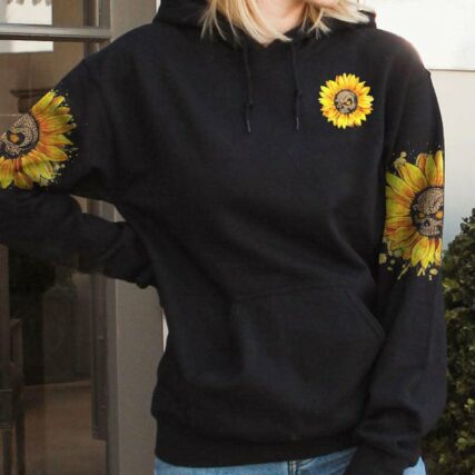 I DON'T NEED A M SKULL SUNFLOWER ALL OVER PRINT - TLNZ1811222