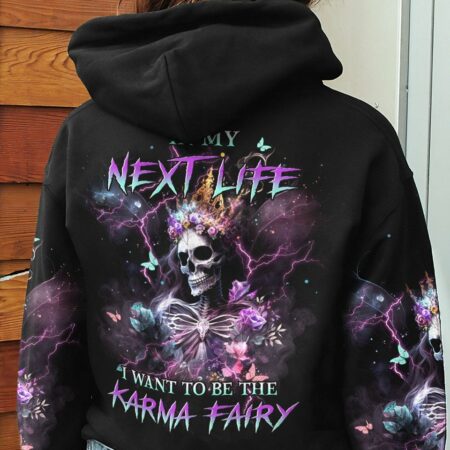 KARMA FAIRY SKULL SKELETON ROSE ALL OVER PRINT - YHHN0303234