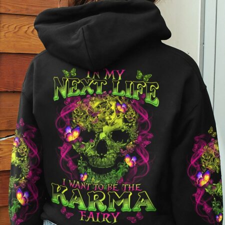 KARMA FAIRY BUTTERFLY SKULL ALL OVER PRINT - TLTY1712222