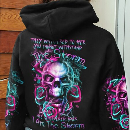 I AM THE STORM SKULL ROSE SMOKE ALL OVER PRINT - TLTR0203233