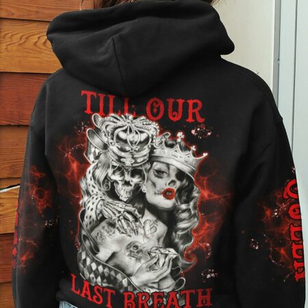 FROM OUR FIRST KISS KING QUEEN COUPLE SKULL ALL OVER PRINT - TLNO2612222