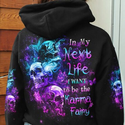 KARMA FAIRY THREE SKULLS ALL OVER PRINT - YHHG2012224
