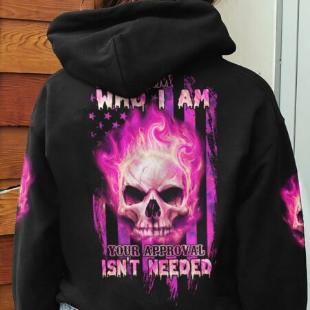 I AM WHO I AM FIRE SKULL FLAG ALL OVER PRINT - TLNZ0312223