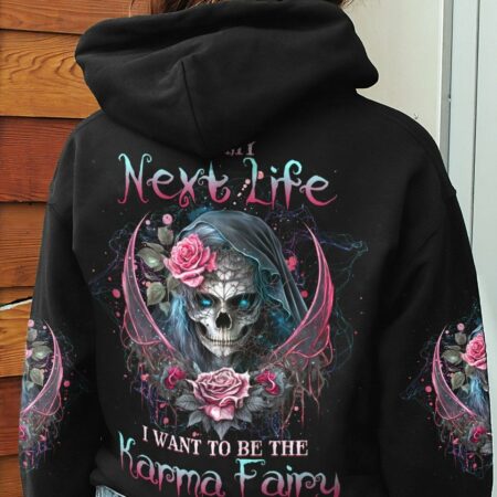 KARMA FAIRY SKULL ROSE ALL OVER PRINT - YHHG0603232