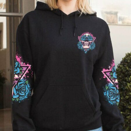 I TRY TO AVOID DRAMA TRIANGLE SKULL ALL OVER PRINT - TLTY1401231