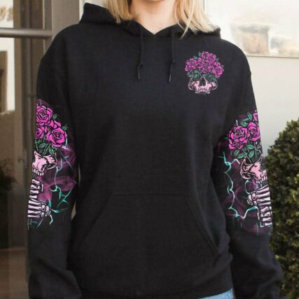 DON'T TRY TO FIGURE ME OUT ROSE SKULL ALL OVER PRINT - TLTR1712223