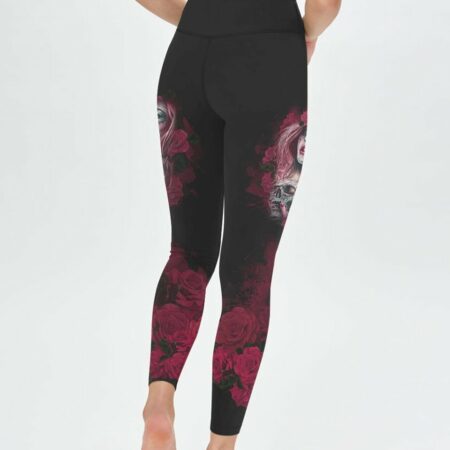JUST A WOMAN WHO LOVES SKULLS AND HAS TATTOOS ALL OVER PRINT - YHHG0812223