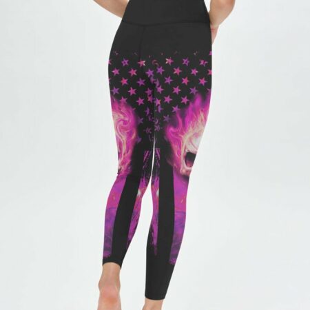 I AM WHO I AM FIRE SKULL FLAG ALL OVER PRINT - TLNZ0312223