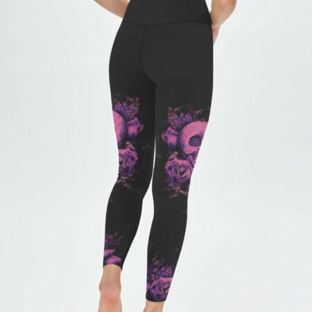 DON'T TRY TO FIGURE ME OUT PURPLE SKULL ROSE ALL OVER PRINT - TLTW1912221