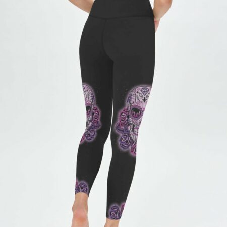 CAN YOU SEE THE F YOU SUGAR SKULL ROSE PURPLE ALL OVER PRINT - TLTW1302235