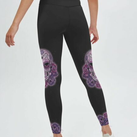 CAN YOU SEE THE F YOU SUGAR SKULL ROSE PURPLE ALL OVER PRINT - TLTW1302235