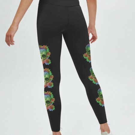 I TRY TO AVOID DRAMA TATTOOED SKULL SUNFLOWER ALL OVER PRINT - TLTW0401231