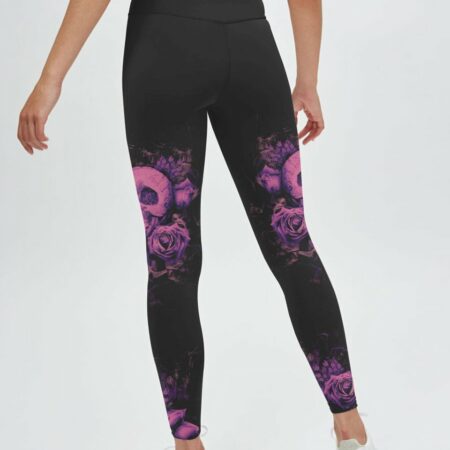 DON'T TRY TO FIGURE ME OUT PURPLE SKULL ROSE ALL OVER PRINT - TLTW1912221