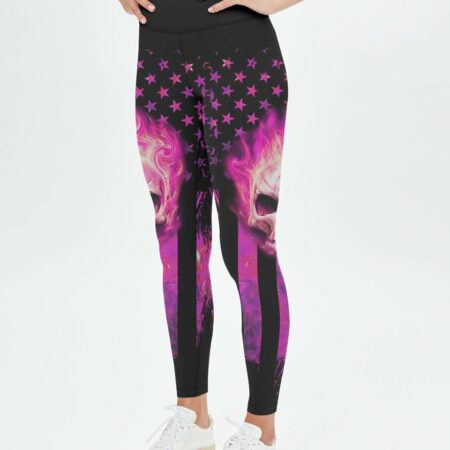 I AM WHO I AM FIRE SKULL FLAG ALL OVER PRINT - TLNZ0312223