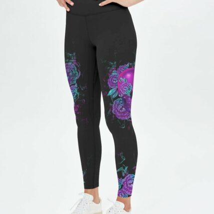 I AM A SWEET GIRL PURPLE FLOWER SKULL ALL OVER PRINT - TLTW1612221