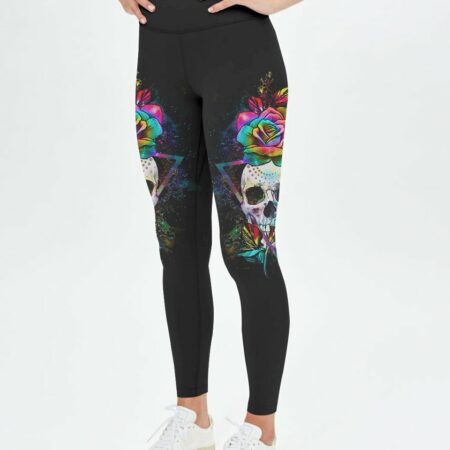 I TRY TO AVOID DRAMA TIE DYE SKULL ALL OVER PRINT - YHHG3012223
