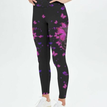 DON'T TRY TO FIGURE ME OUT BUTTERFLY SKULL ALL OVER PRINT - TLTW1611223