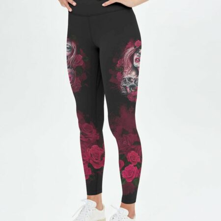 JUST A WOMAN WHO LOVES SKULLS AND HAS TATTOOS ALL OVER PRINT - YHHG0812223