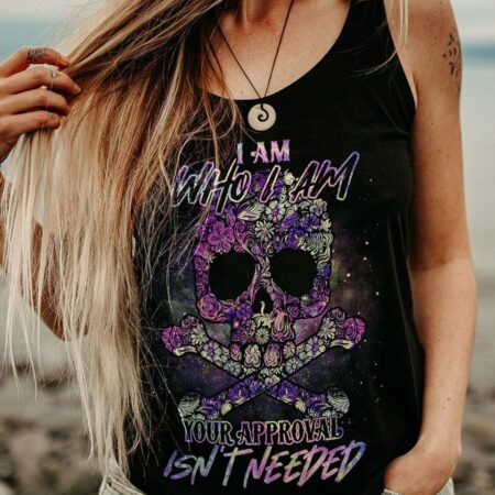 I AM WHO I AM FLOWER GALAXY SKULL ALL OVER PRINT - TLNO1712222
