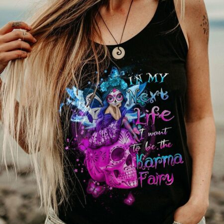 KARMA FAIRY SUGAR SKULL ALL OVER PRINT - YHHN1612222