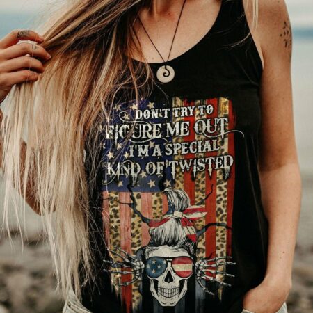 DON'T TRY TO FIGURE ME FLAG ALL OVER PRINT - TLTW2111224