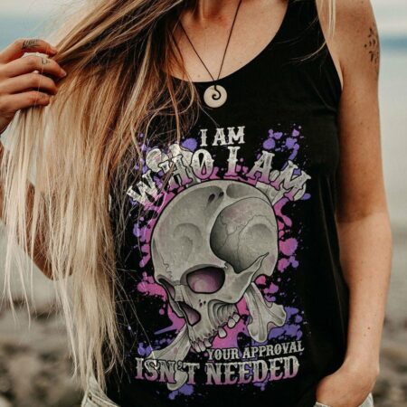 I AM WHO I AM SKULL BONES ALL OVER PRINT - TLTY0811224