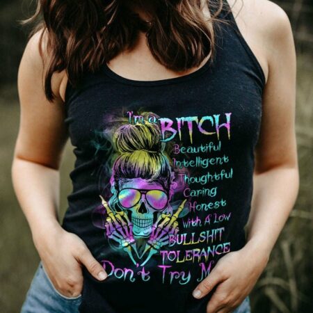 I'M A B HOLOGRAM MESSY BUN ALL OVER PRINT - TLTR1512221