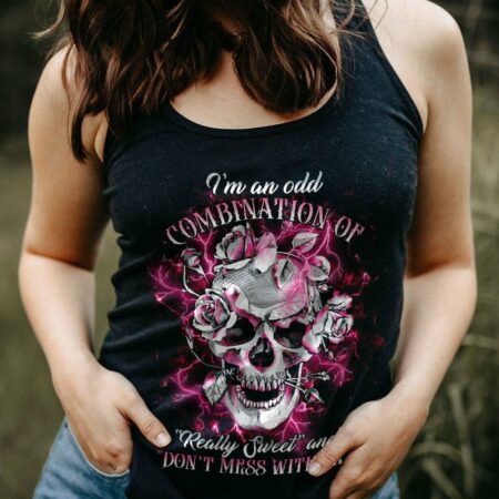 DON'T MESS WITH ME FLOWER SKULL ALL OVER PRINT - TLTR2612224