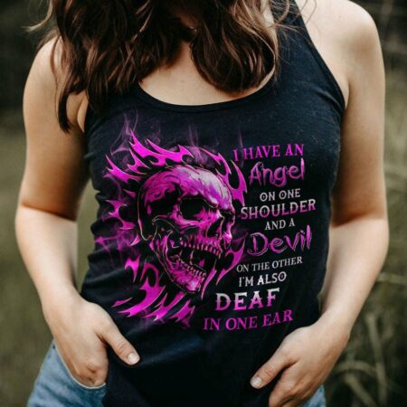I HAVE AN ANGEL AND A DEVIL ALL OVER PRINT - YHHN2912222