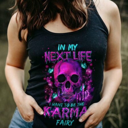 KARMA FAIRY PINK SKULL ALL OVER PRINT - TLTM2312221
