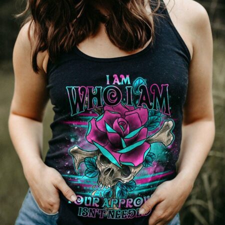 I AM WHO I AM BONES ROSE SKULL FLOWER ALL OVER PRINT - TLNO2811222