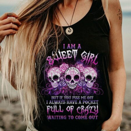 I AM A SWEET GIRL SUGAR SKULL ALL OVER PRINT - YHHG1511224