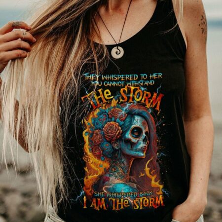 I AM THE STORM SUGAR SKULL FIRE ALL OVER PRINT - TLTR1103232