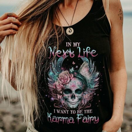 KARMA FAIRY SKULL SUGAR SKULL ALL OVER PRINT - YHHG1502232