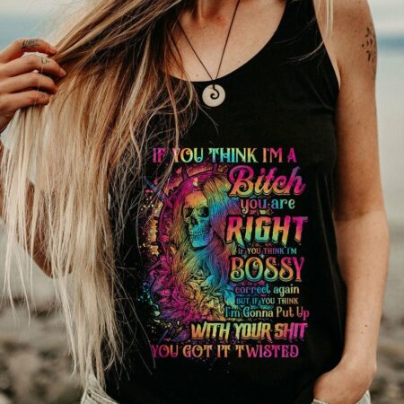 IF YOU THINK I'M A B LONG HAIR SKULL ALL OVER PRINT - TLTY3011222