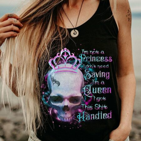 I GOT THIS S HANDLED CROWN SKULL ALL OVER PRINT - TLTR3012221