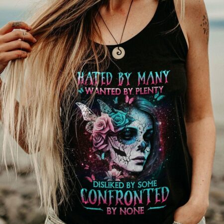 HATED BY MANY WANTED BY PLENTY SKULL FLOWER ALL OVER PRINT - YHDU0903232