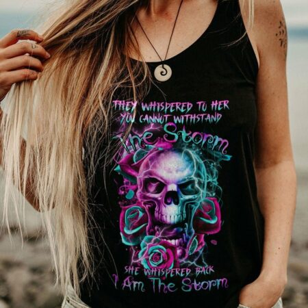 I AM THE STORM SKULL ROSE SMOKE ALL OVER PRINT - TLTR0203233