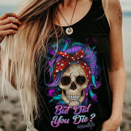 BUT DID YOU DIE MOM LIFE PURPLE MESSY BUN ALL OVER PRINT - TLTR1702234