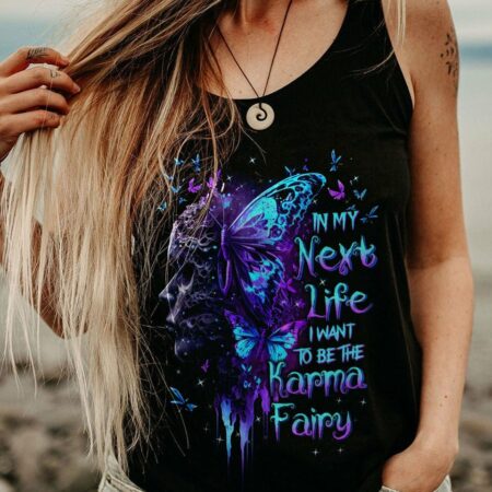 KARMA FAIRY SKULL BUTTERFLY ALL OVER PRINT - TLTW0603231