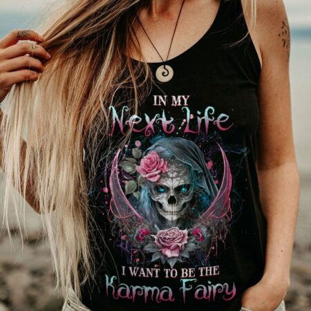 KARMA FAIRY SKULL ROSE ALL OVER PRINT - YHHG0603232