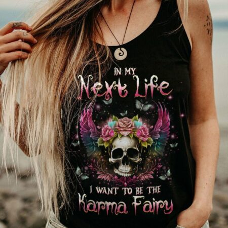 KARMA FAIRY SKULL ALL OVER PRINT - YHHG0702235