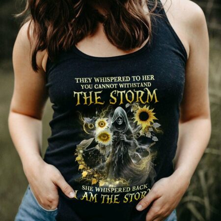 I AM THE STORM REAPER SUNFLOWER ROSES WINGS ALL OVER PRINT - YHLN1503234