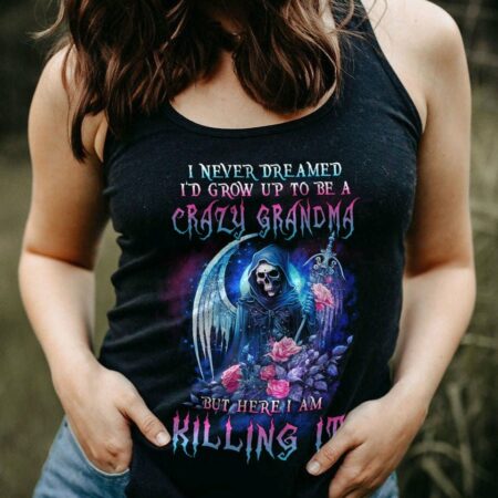 CRAZY GRANDMA REAPER ALL OVER PRINT - YHDU0803233