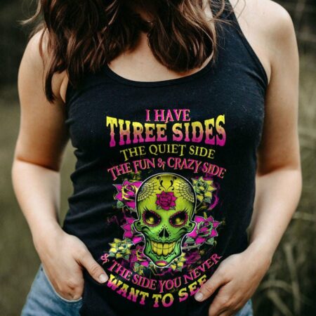 I HAVE 3 SIDES SUGAR SKULL ROSE ALL OVER PRINT - TLTW1712221